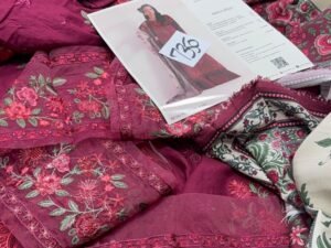 Naqsh Luxury Embroidered Linen Fabric 3PC Winter NQ-019