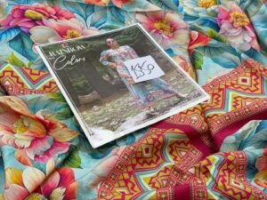 Rainbow Printed Slub Marina Linen Fabric 2PC Winter RB-001