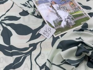 Rainbow Printed Slub Marina Linen Fabric 2PC Winter RB-003
