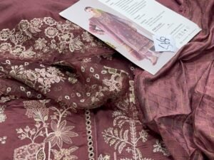 Qalamkar Luxury Embroidered 3PC Winter QR-012