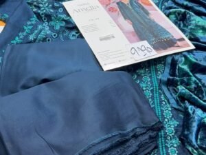 Parishay Mahnur Amelia Luxury Embroidered Corduroy Fabric 3PC Winter PR-059