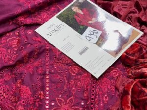Parishay Mahnur Amelia Luxury Embroidered Corduroy Fabric 3PC Winter PR-060
