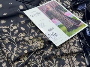 Parishay Mahnur Amelia Luxury Embroidered Corduroy Fabric 3PC Winter PR-055