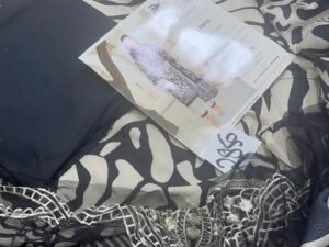 Coral Embroidered & Printed Linen Fabric 3PC Winter CL-020