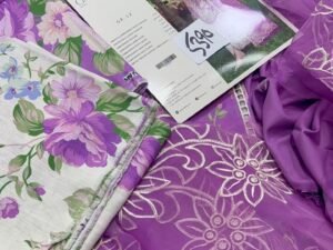 Parishay Mahnur Gardenia Embroidered Khaddar Fabric 3PC Winter PR-062