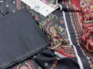 Raabi Printed Khaddar Fabric 3PC Winter RB-006